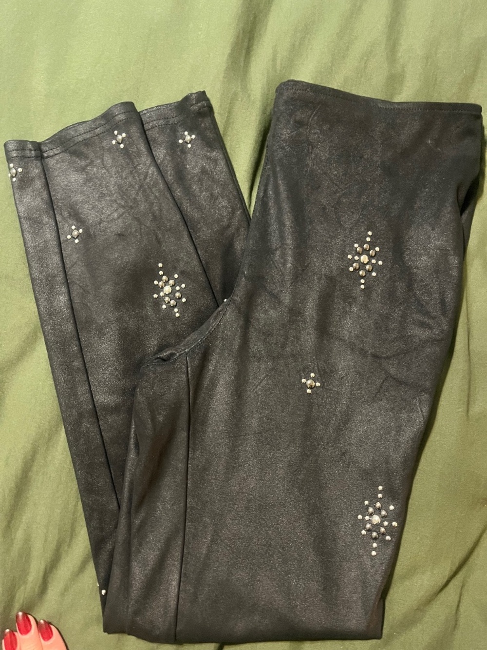 Studded suede Free People Leggings